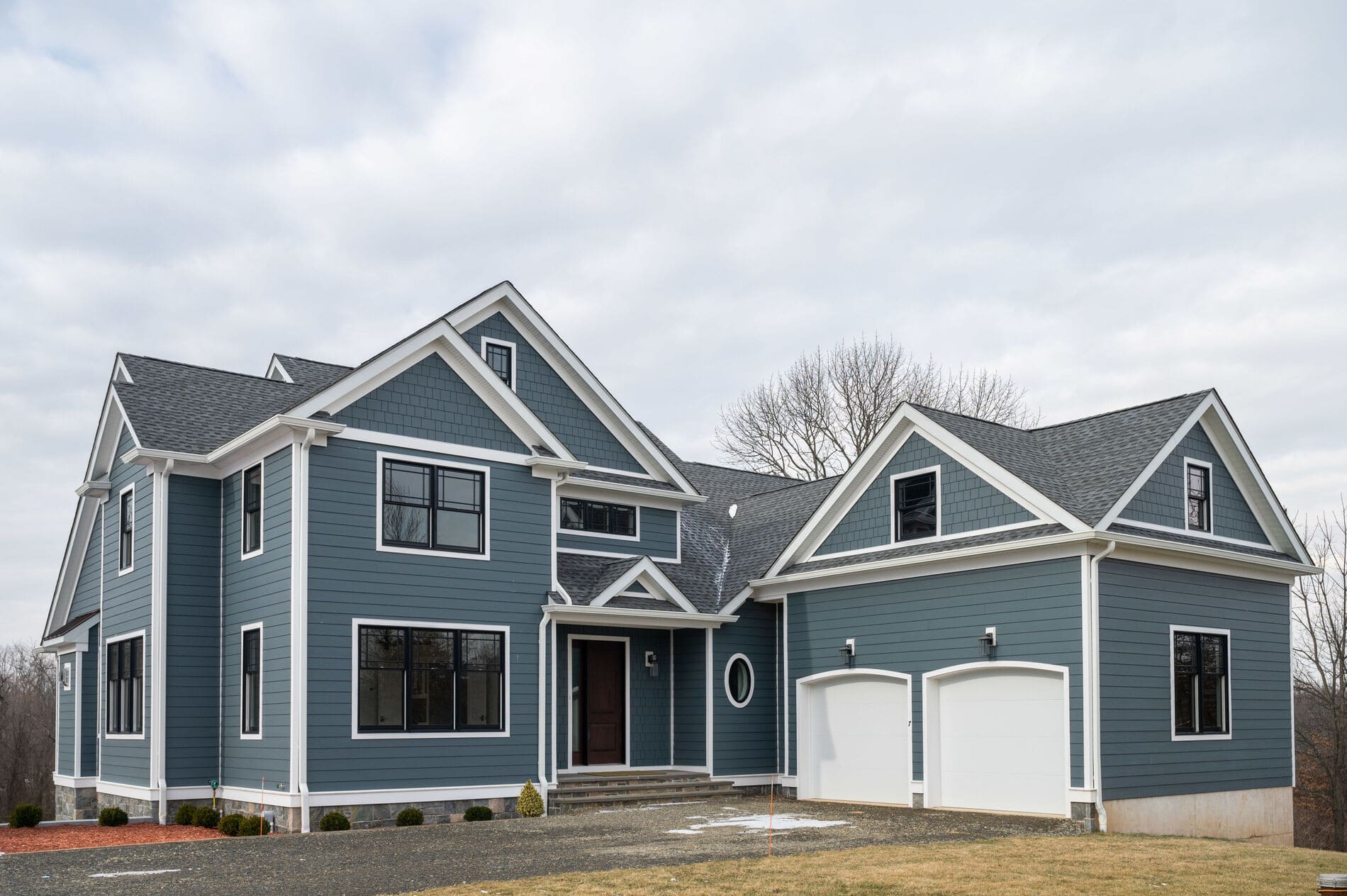 exterior custom home build 