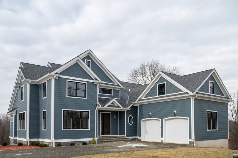 exterior of custom home in central new jersey by gtg builders