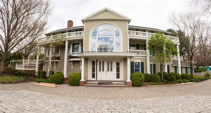 2 story beige custom home in Potterstown NJ by GTG Builders