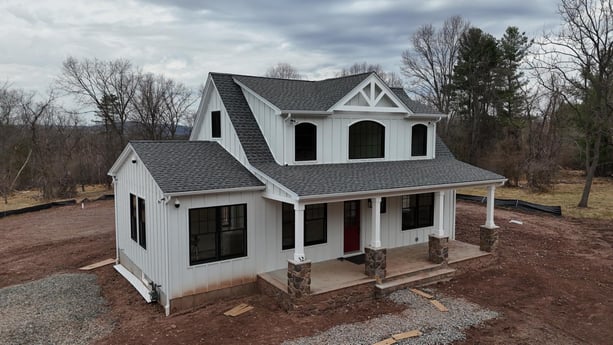 outside of custom home in pittstown, NJ by GTG Builders