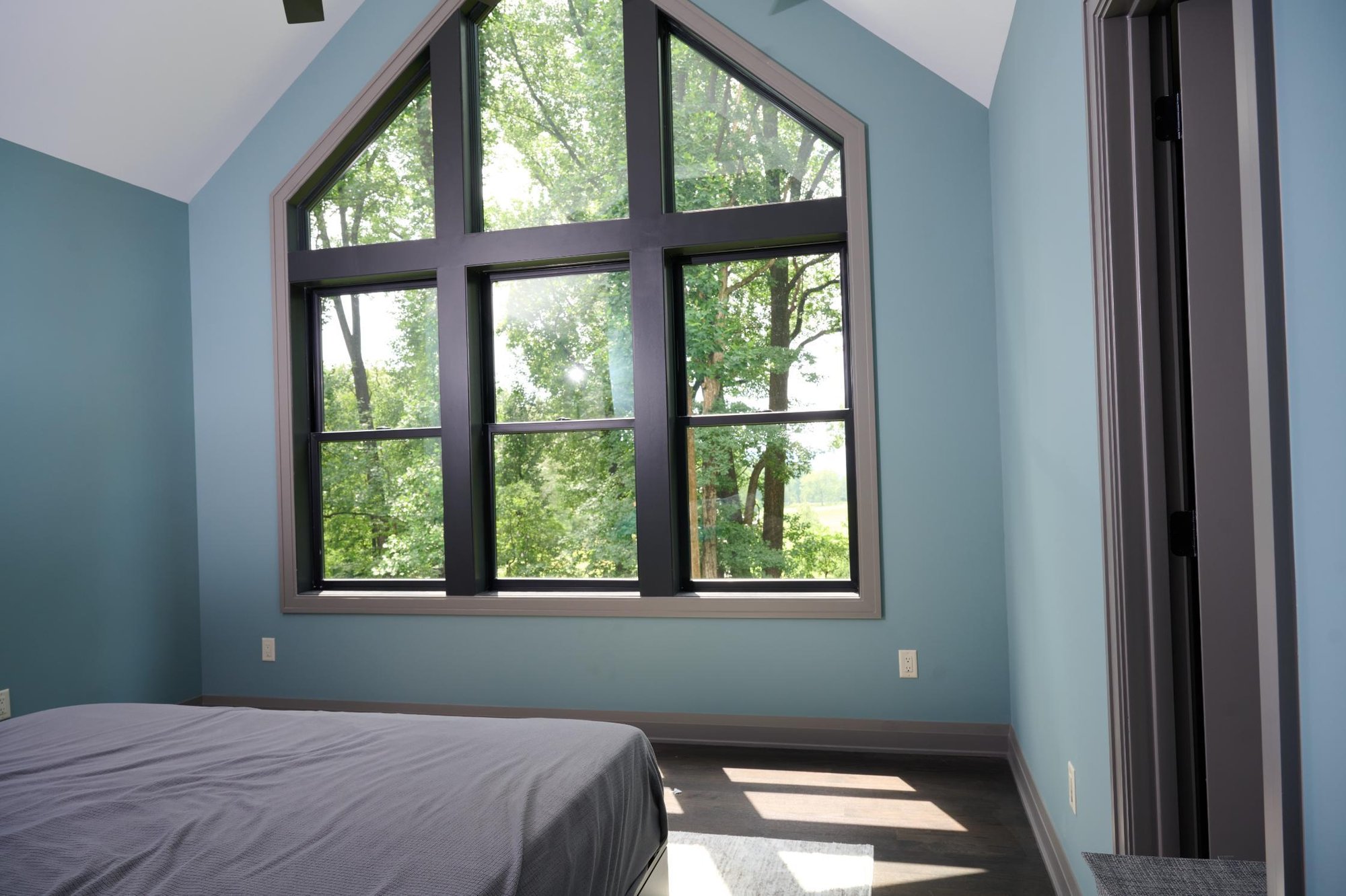 Black Framed Architectural Design Windows by GTG Builders