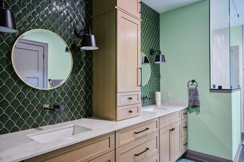Delaware Township Custom Home Bathroom by GTG Builders