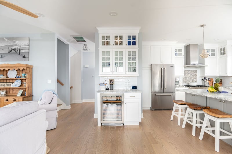 Kitchen and living room remodel in NJ by GTG Builders