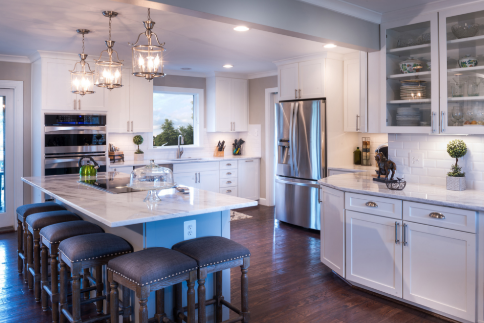 Solid Surface Countertops in Custom Home in Hunterdon County NJ