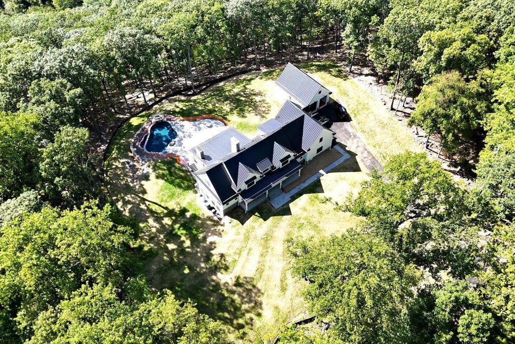 Aerial Overhead of Automated Tewksbury Custom Home by GTG Builders