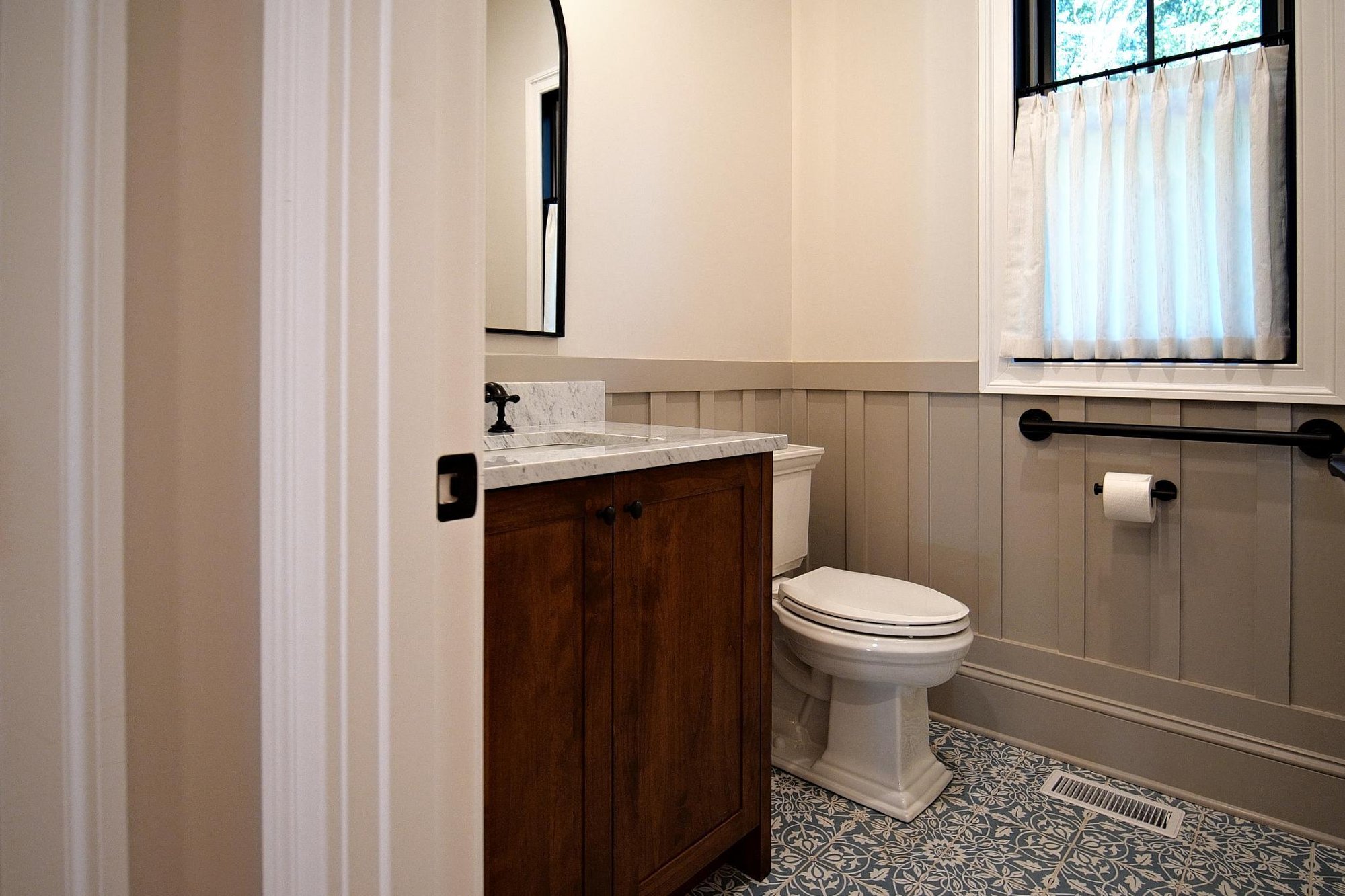 Powder Room in Automated Custom GTG Builders Powder Room in Automated Custom GTG Builders