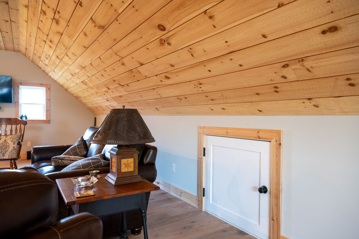 light wood ceiling in barn by GTG Builders in Stockton New Jersey