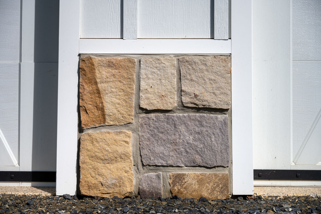 close up stone exterior by GTG Builders in Stockton, New Jersey