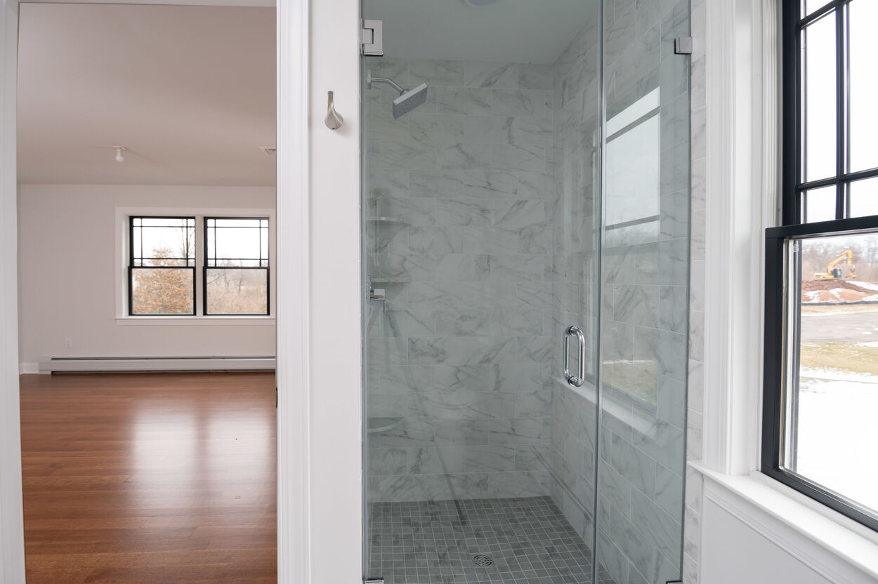 walk in shower in guest room in custom home by gtg builders in central new jersey walk in shower in guest room in custom home by gtg builders in central new jersey